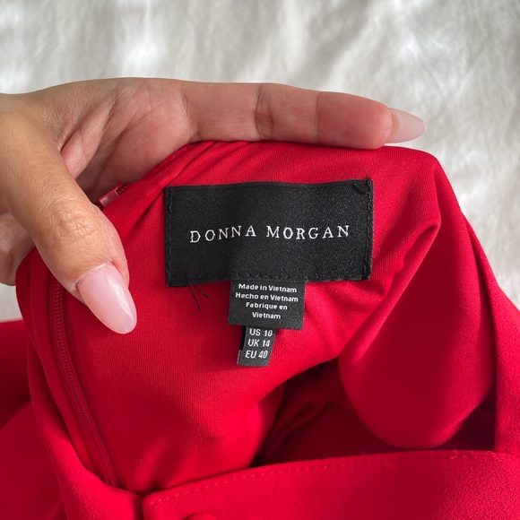 Donna Morgan Vibrant Red Dress - Picture 3 of 4